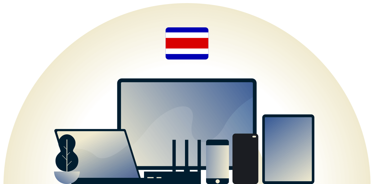 Costa Rica VPN skyddar en mängd olika enheter.